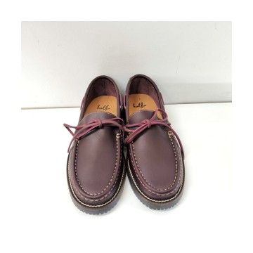 Mocasín Kalfu 2062 burdeos piel hombre | Josefina Cerrato
