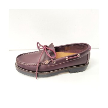 Mocasín Kalfu 2062 burdeos piel hombre | Josefina Cerrato