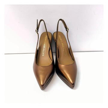 Pedro Miralles Rena 18760-03 bronce | Zapato destalonado tacón
