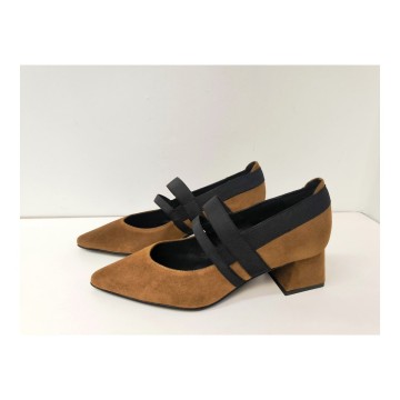 Dibia 55545 Zapato Ante Tabaco Tacón 5 cm