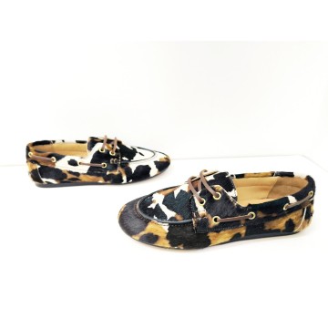 Castellano Aiko Náutico Mujer Animal Print de Piel