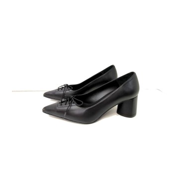 Zapato Dansi 8060 Negro de Piel | Tacón 6 cm