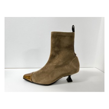 Pedro Miralles 29526 | Botín Taupe Tacón 5 cm