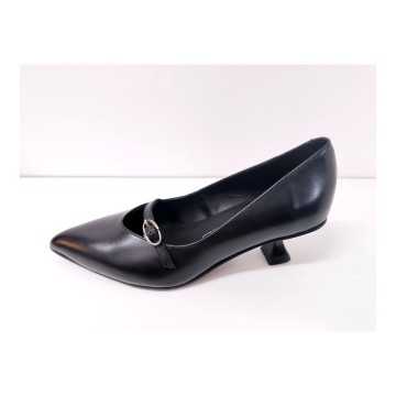 Pedro Miralles 29372 Zapato Piel Negra Tacón 5 cm