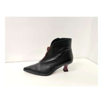 Dibia 55573 Botín Piel Negra Tacón 6 cm