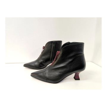 Dibia 55573 Botín Piel Negra Tacón 6 cm