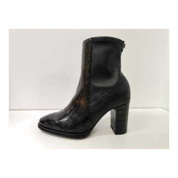 Wonders M-5151 Negro | Botín Mujer Piel Coco Tacón 8 cm