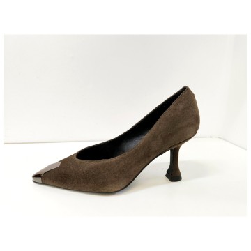 Zapato Dibia 55712 Piel Marrón Tacón 8 cm | Josefina Cerrato