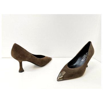 Zapato Dibia 55712 Piel Marrón Tacón 8 cm | Josefina Cerrato