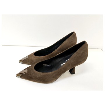 Zapato Dibia 55712 Piel Marrón Tacón 8 cm | Josefina Cerrato