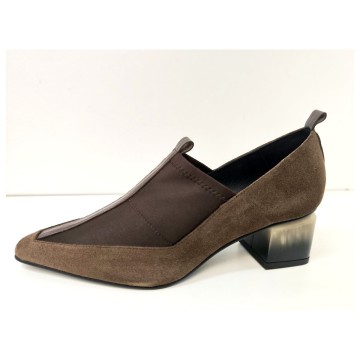 Zapato Dibia 55629 Ante Marrón Tacón 5 cm | Josefina Cerrato