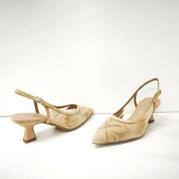 Dibia 56011-3 Serraje Beige | Tacón 6 cm