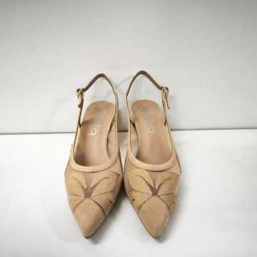 Dibia 56011-3 Serraje Beige | Tacón 6 cm