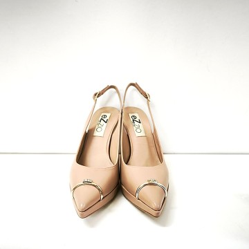 Zapato Ezzio 56660 nude piel tacón 10 cm | Josefina Cerrato