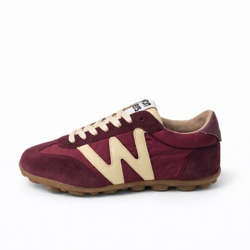 Zapatilla Wonders AP-2101 burdeos mujer | Deportiva cómoda