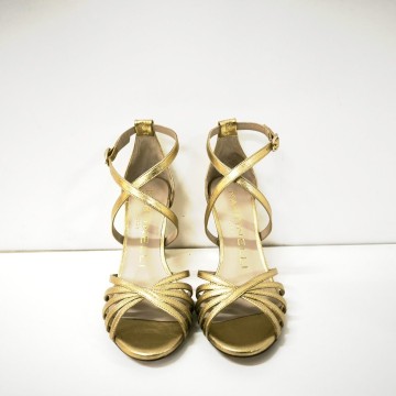 Sandalia Martinelli Lupetta 1703-B210S oro tacón original 9 cm