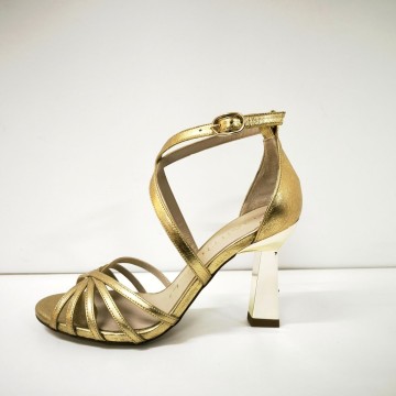 Sandalia Martinelli Lupetta 1703-B210S oro tacón original 9 cm
