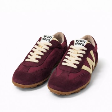 Zapatilla Wonders AP-2101 burdeos mujer | Deportiva cómoda