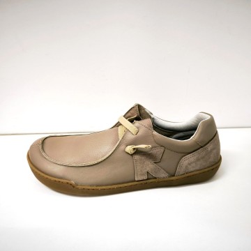 Zapato barefoot hombre KalFu 25015-002 taupe | Josefina Cerrato