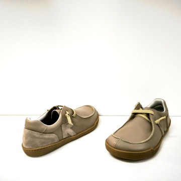 Zapato barefoot hombre KalFu 25015-002 taupe | Josefina Cerrato