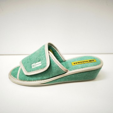 Nordikas 1711 Menta | Zapatilla Mujer Velcro 5 cm