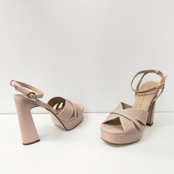 Sandalia Pedro Miralles Montefioralle nude tacón 12 cm | Josefina Cerrato