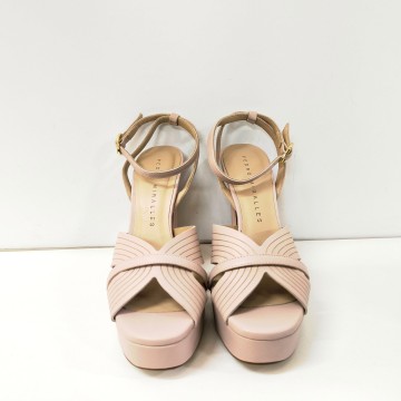Sandalia Pedro Miralles Montefioralle nude tacón 12 cm | Josefina Cerrato