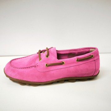 Mocasín Wonders Nysa 04 fucsia | Serraje + MemoryGel | Josefina Cerrato