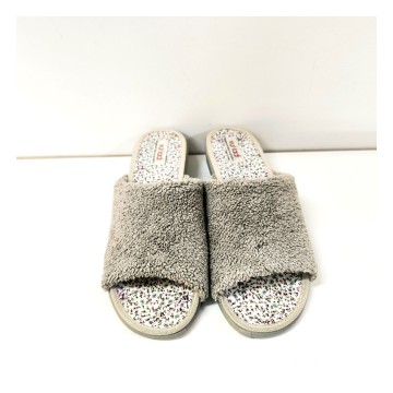 Vulladi 6606 Zapatilla Casa Mujer Felpa Perla Cuña 2 cm