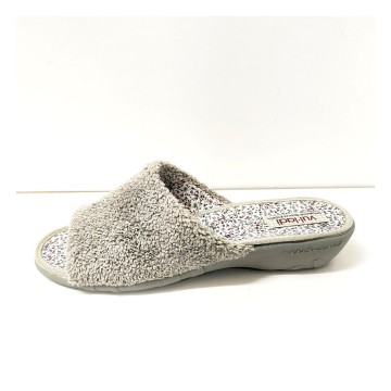 Vulladi 6606 Zapatilla Casa Mujer Felpa Perla Cuña 2 cm