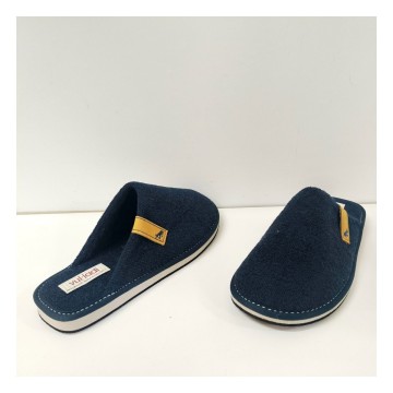 Vulladi 1557 Hombre Felpa Azul Lavable