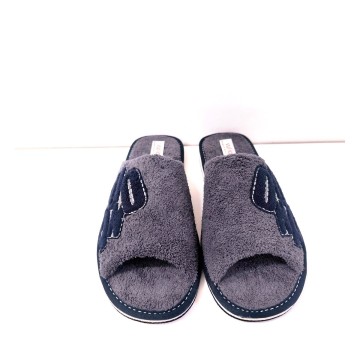 Vulladi 8569 Zapatilla Casa Hombre Felpa Gris Ligera