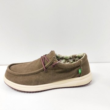 Pitas Path Hombre Marrón | Zapato Ligero y Cómodo Estilo Wallabee