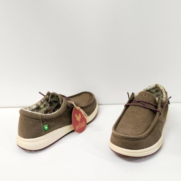 Pitas Path Hombre Marrón | Zapato Ligero y Cómodo Estilo Wallabee