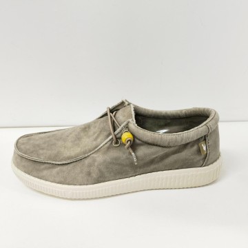 Pitas Wallabi WP150 Taupe Hombre | Zapato Lona Lavada