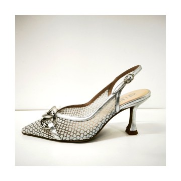 Dibia 12660-3 salón piel y transparencias tacón 8 cm | Josefina Cerrato