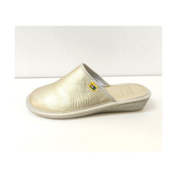 Zapatillas Nordikas 2310 platino | Piel y confort premium