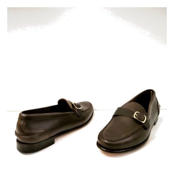 Mocasín Castellano 2208-0 Marrón Cacao en Vaquetilla