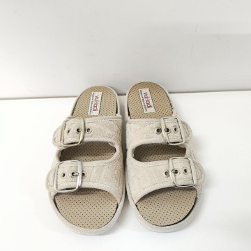 Zapatillas casa Vulladi 8393 níquel | Josefina Cerrato