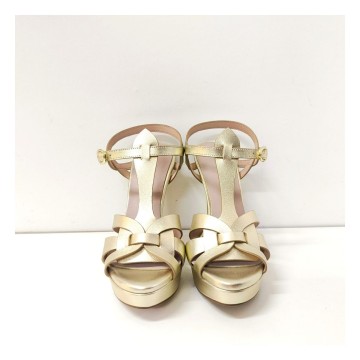 Pedro Miralles Copenhague 17400 | Sandalia platino 12 cm