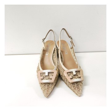 Dibia 56064 beige nude | Zapato piel tacón 6 cm