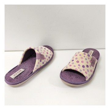 Vulladi 3395 mujer | Zapatilla lunares lila