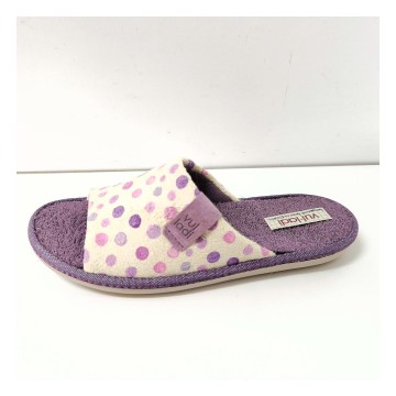 Vulladi 3395 mujer | Zapatilla lunares lila