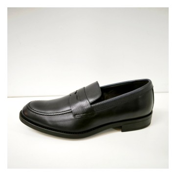 Sergio Serrano 2822 Azul Marino | Mocasín piel hombre