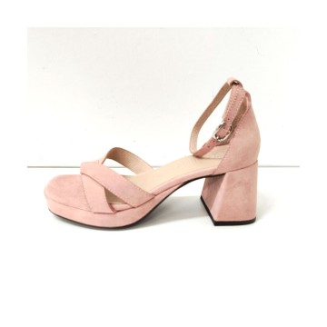Wonders Zaida 23 rosa empolvado | Sandalia tacón cómoda