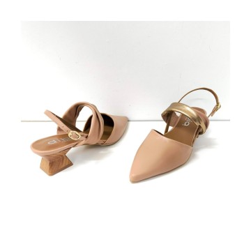 Dibia 56096 nude y cobre | Sandalia elegante tacón cómodo